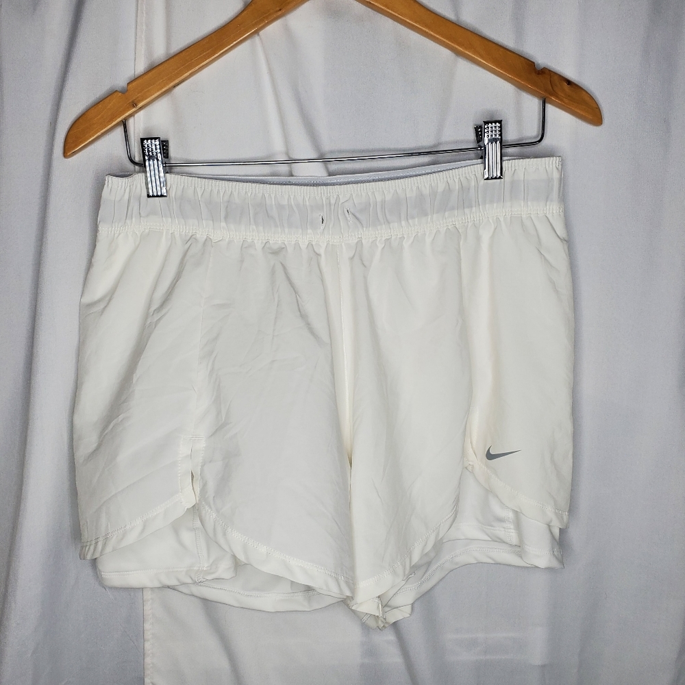 ☆ Nike Lined Running Shorts White Size XL